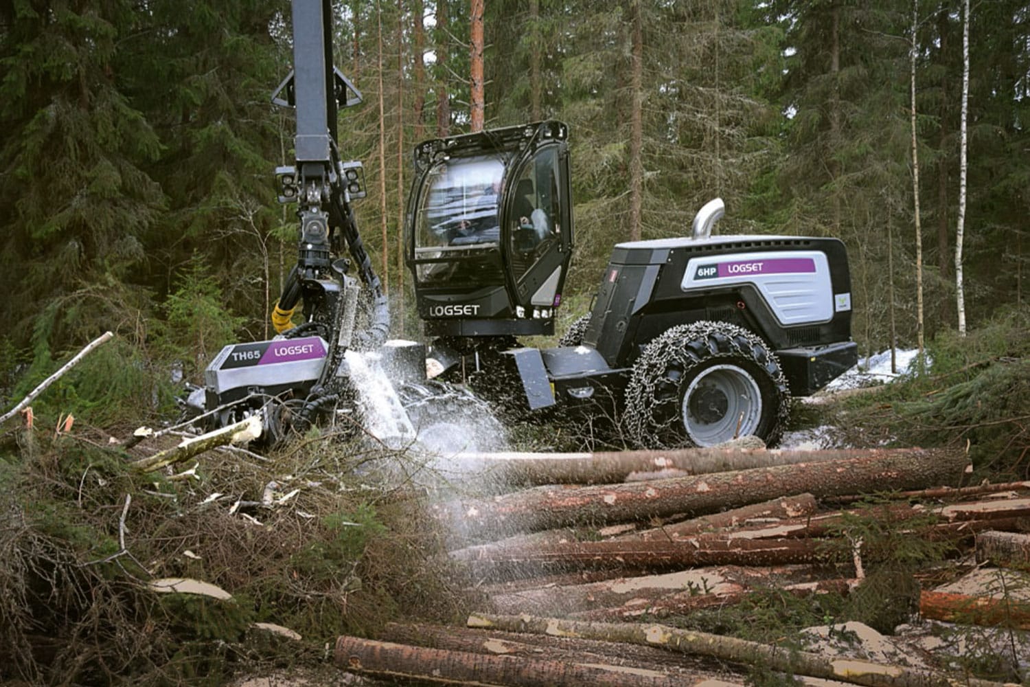 Logset 6HP GT im Wald